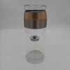 eco-friendly Double walled high borosilicate Glass Tea Coffee bottle