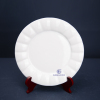 China factory marble design OEM ODM free sample round luxury dinner porcelain ceramic dishes