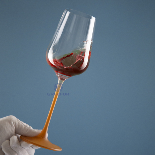 Hand Blown Red Wine Glasses Clear Large Crystal Wedding Christmas Champagne Wine Glasses 