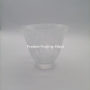 Handmade bowl shaped glass lampshade