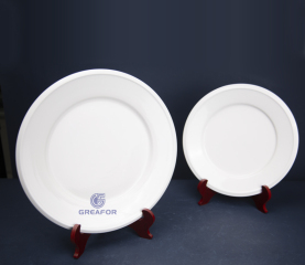 wholesale restaurant dinner set of dishes ceramic plate white dinner ceramic dishes